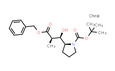 CAS No. 163768-51-2, (S)-tert-butyl 2-((1R,2R)-3-(benzyloxy)-1-hydroxy-2-methyl-3-oxopropyl)pyrrolidine-1-carboxylate