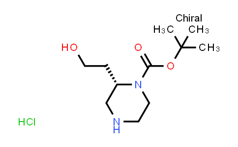 CAS No. 1638487-43-0, tert-Butyl (2S)-2-(2-hydroxyethyl)piperazine-1-carboxylate hydrochloride