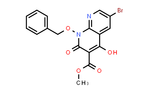 CAS No. 1638504-00-3, Methyl 1-(benzyloxy)-6-bromo-4-hydroxy-2-oxo-1,2-dihydro-1,8-naphthyridine-3-carboxylate