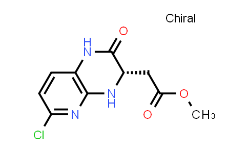 CAS No. 1638603-68-5, Methyl 2-[(3S)-6-chloro-2-oxo-1H,2H,3H,4H-pyrido[2,3-b]pyrazin-3-yl]acetate