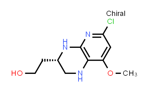 CAS No. 1638604-08-6, 2-[(3S)-6-Chloro-8-methoxy-1H,2H,3H,4H-pyrido[2,3-b]pyrazin-3-yl]ethan-1-ol