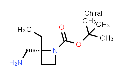 CAS No. 1638743-99-3, tert-Butyl (2R)-2-(aminomethyl)-2-ethylazetidine-1-carboxylate