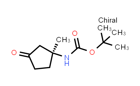 CAS No. 1638744-43-0, (S)-tert-Butyl (1-methyl-3-oxocyclopentyl)carbamate