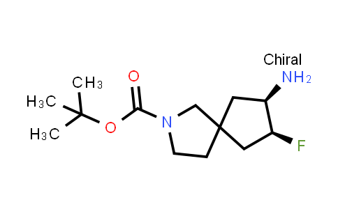 CAS No. 1638757-71-7, cis-7-Amino-8-fluoro-2-aza-spiro[4.4]nonane-2-carboxylic acid tert-butyl ester