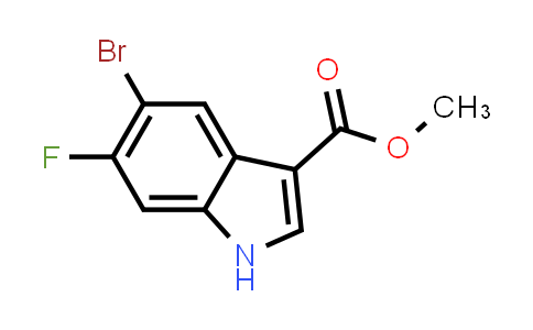 CAS No. 1638759-63-3, Methyl 5-bromo-6-fluoro-1H-indole-3-carboxylate