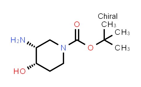 CAS No. 1638759-83-7, tert-Butyl cis-3-amino-4-hydroxypiperidine-1-carboxylate