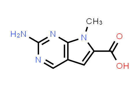 CAS No. 1638760-46-9, 2-Amino-7-methyl-7H-pyrrolo[2,3-d]pyrimidine-6-carboxylic acid