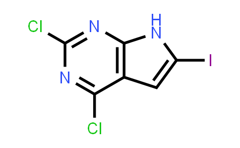 CAS No. 1638760-47-0, 2,4-Dichloro-6-iodo-7H-pyrrolo[2,3-d]pyrimidine