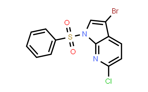 CAS No. 1638761-42-8, 1-(Benzenesulfonyl)-3-bromo-6-chloro-1H-pyrrolo[2,3-b]pyridine