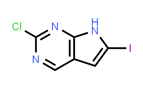 CAS No. 1638763-24-2, 2-Chloro-6-iodo-7H-pyrrolo[2,3-d]pyrimidine