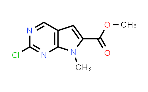 CAS No. 1638763-30-0, Methyl 2-chloro-7-methyl-7H-pyrrolo[2,3-d]pyrimidine-6-carboxylate