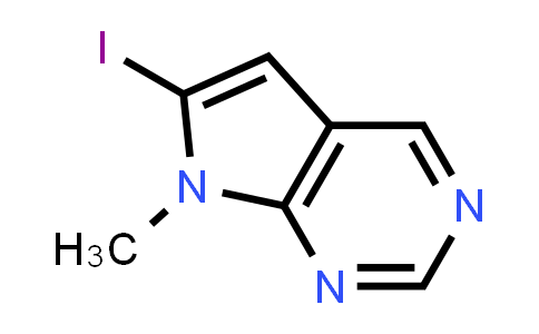 CAS No. 1638763-31-1, 6-Iodo-7-methyl-7H-pyrrolo[2,3-d]pyrimidine
