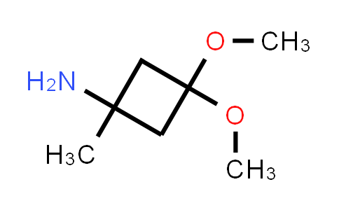 CAS No. 1638763-32-2, 3,3-Dimethoxy-1-methylcyclobutan-1-amine
