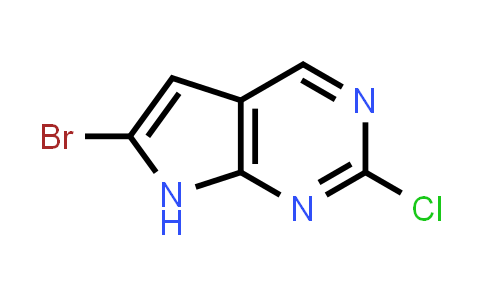 CAS No. 1638763-34-4, 6-Bromo-2-chloro-7H-pyrrolo[2,3-d]pyrimidine