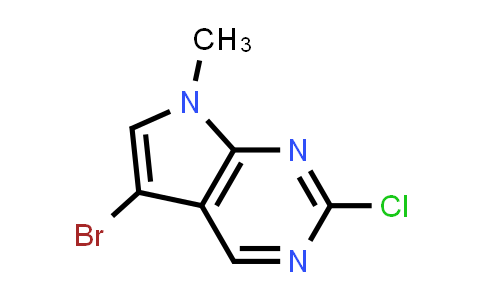 CAS No. 1638763-37-7, 5-Bromo-2-chloro-7-methyl-7H-pyrrolo[2,3-d]pyrimidine
