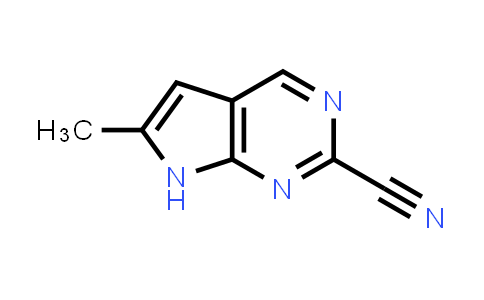 CAS No. 1638763-44-6, 6-Methyl-7H-pyrrolo[2,3-d]pyrimidine-2-carbonitrile