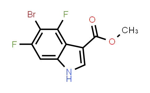 CAS No. 1638763-46-8, Methyl 5-bromo-4,6-difluoro-1H-indole-3-carboxylate