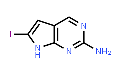 CAS No. 1638763-80-0, 6-Iodo-7H-pyrrolo[2,3-d]pyrimidin-2-amine