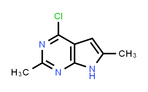 CAS No. 1638764-22-3, 4-Chloro-2,6-dimethyl-7H-pyrrolo[2,3-d]pyrimidine