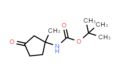 CAS No. 1638764-30-3, tert-Butyl N-(1-methyl-3-oxocyclopentyl)carbamate
