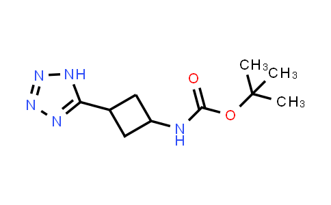 CAS No. 1638764-51-8, tert-Butyl N-[3-(1H-1,2,3,4-tetrazol-5-yl)cyclobutyl]carbamate