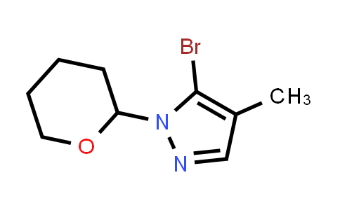 CAS No. 1638764-64-3, 5-Bromo-4-methyl-1-(tetrahydro-2H-pyran-2-yl)-1H-pyrazole