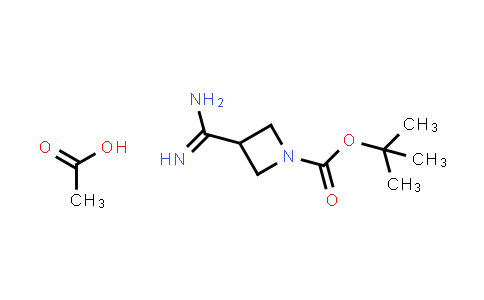 CAS No. 1638765-18-0, tert-Butyl 3-carbamimidoylazetidine-1-carboxylate acetate