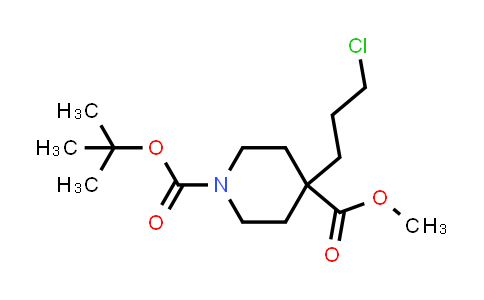 1638765-33-9 | 1-tert-Butyl 4-methyl 4-(3-chloropropyl)piperidine-1,4-dicarboxylate