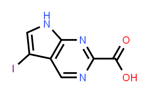 CAS No. 1638766-94-5, 5-Iodo-7H-pyrrolo[2,3-d]pyrimidine-2-carboxylic acid