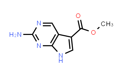 CAS No. 1638767-00-6, Methyl 2-amino-7H-pyrrolo[2,3-d]pyrimidine-5-carboxylate