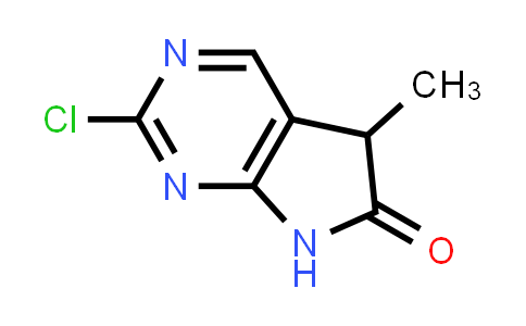 CAS No. 1638767-37-9, 2-Chloro-5-methyl-5H,6H,7H-pyrrolo[2,3-d]pyrimidin-6-one