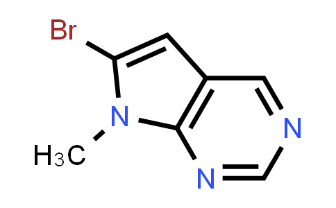 CAS No. 1638767-40-4, 6-Bromo-7-methyl-7H-pyrrolo[2,3-d]pyrimidine