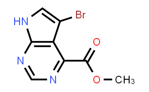 CAS No. 1638767-47-1, Methyl 5-bromo-7H-pyrrolo[2,3-d]pyrimidine-4-carboxylate