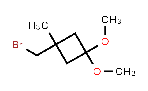 CAS No. 1638767-53-9, 1-(Bromomethyl)-3,3-dimethoxy-1-methylcyclobutane