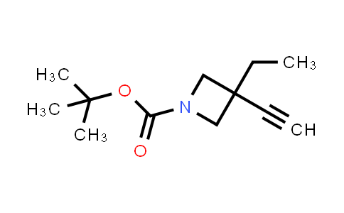 CAS No. 1638767-63-1, tert-Butyl 3-ethyl-3-ethynylazetidine-1-carboxylate