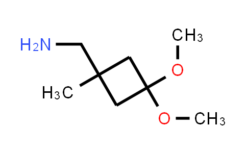 CAS No. 1638767-67-5, (3,3-Dimethoxy-1-methylcyclobutyl)methanamine