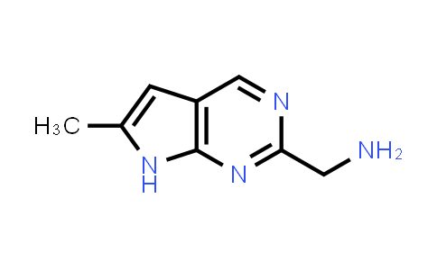 CAS No. 1638767-78-8, {6-Methyl-7H-pyrrolo[2,3-d]pyrimidin-2-yl}methanamine