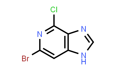 CAS No. 1638767-93-7, 6-Bromo-4-chloro-1H-imidazo[4,5-c]pyridine