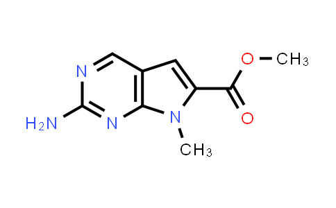 CAS No. 1638768-39-4, Methyl 2-amino-7-methyl-7H-pyrrolo[2,3-d]pyrimidine-6-carboxylate
