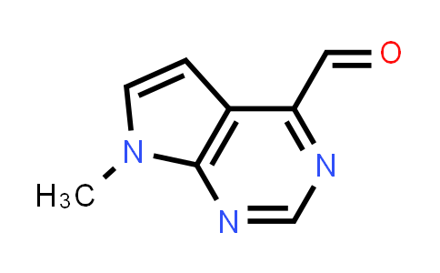 CAS No. 1638768-52-1, 7-Methyl-7H-pyrrolo[2,3-d]pyrimidine-4-carbaldehyde