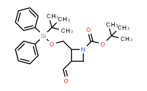 CAS No. 1638771-11-5, tert-Butyl 2-{[(tert-Butyldiphenylsilyl)oxy]methyl}-3-formylazetidine-1-carboxylate