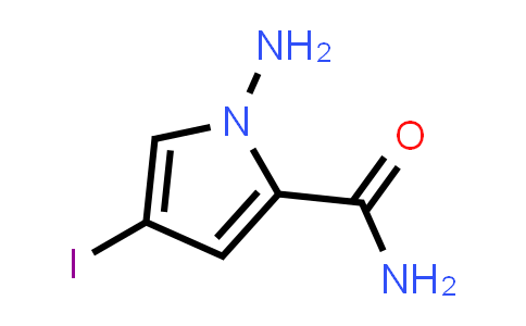 CAS No. 1638771-40-0, 1-Amino-4-iodo-1H-pyrrole-2-carboxamide