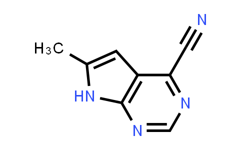 CAS No. 1638771-53-5, 6-Methyl-7H-pyrrolo[2,3-d]pyrimidine-4-carbonitrile