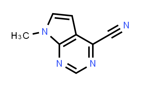 CAS No. 1638771-56-8, 7-Methyl-7H-pyrrolo[2,3-d]pyrimidine-4-carbonitrile