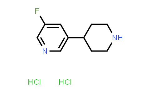 CAS No. 1638968-09-8, 3-Fluoro-5-(piperidin-4-yl)pyridine dihydrochloride