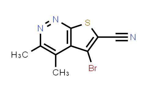 CAS No. 1639210-89-1, 5-Bromo-3,4-dimethylthieno[2,3-c]pyridazine-6-carbonitrile