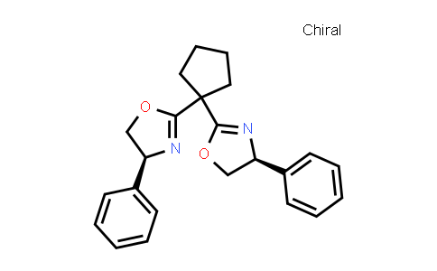 CAS No. 1639791-77-7, (4S,​4'S)​-2,​2'-​Cyclopentylidenebis[​4,​5-​dihydro-​4-​phenyloxazole]