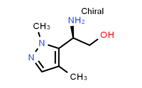 CAS No. 1641033-82-0, (R)-2-Amino-2-(1,4-dimethyl-1H-pyrazol-5-yl)ethan-1-ol