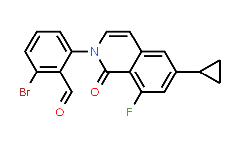 CAS No. 1642290-28-5, Benzaldehyde, 2-bromo-6-(6-cyclopropyl-8-fluoro-1-oxo-2(1H)-isoquinolinyl)-
