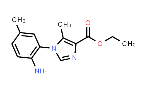 CAS No. 164330-69-2, Ethyl 1-(2-amino-5-methylphenyl)-5-methyl-1H-imidazole-4-carboxylate